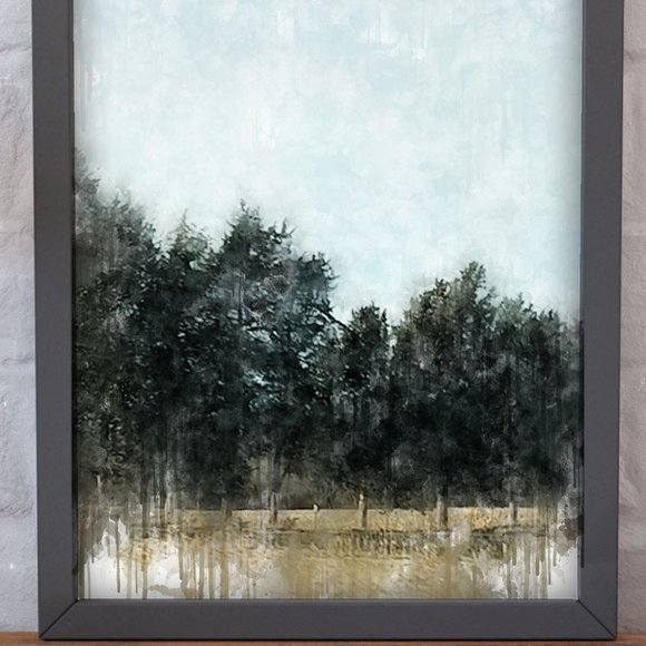 - Framed‎ Watercolor forest  wall art - Picture 4 of 4